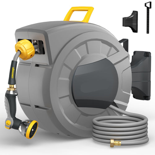 40/100/110/130FT X 1/2" Retractable Garden Hose Reel